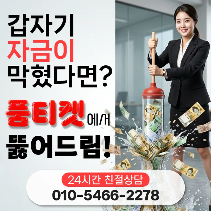 품티켓 정보이용료현금화수수료 청구 내역 대조 안내 배너